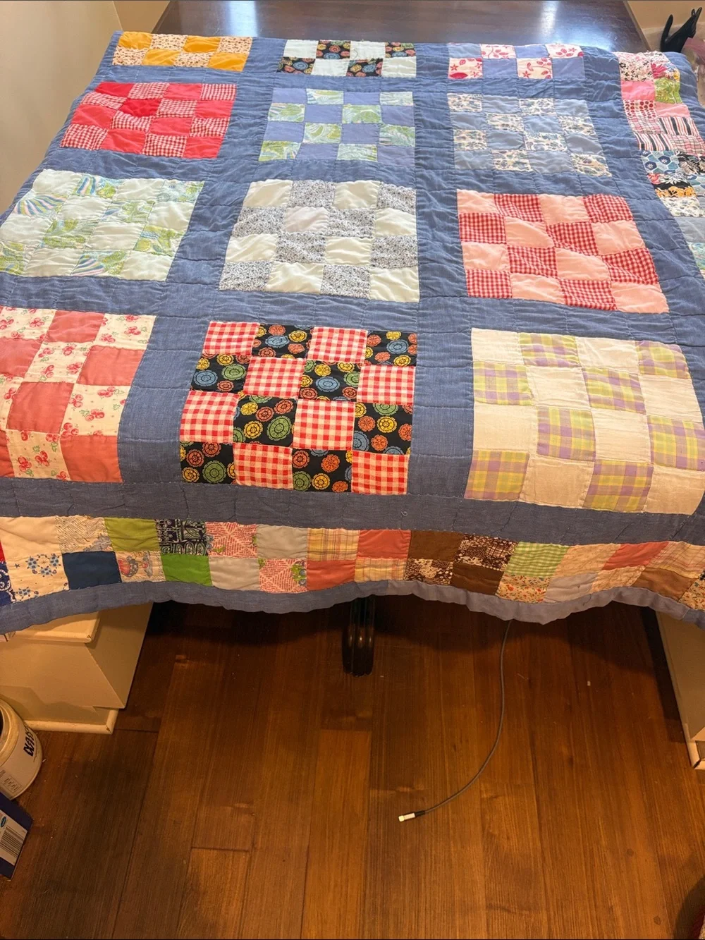 Vintage Hand stitched Patchwork Quilt